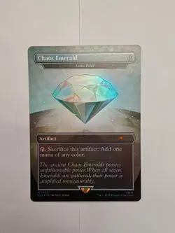 MTG Secret Lair White Chaos Emerald Foil Lotus Petal Sonic 7037 Magic - Image 1
