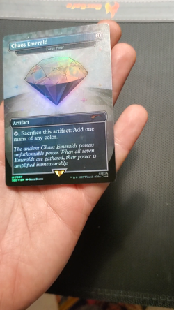MTG Secret Lair White Chaos Emerald Foil Lotus Petal Sonic 7037 Magic - Image 2