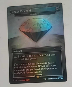 MTG Secret Lair White Chaos Emerald Foil Lotus Petal Sonic 7037 Magic - Image 3
