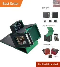 Patented MTG Commander Box - Stylish Dual-Sleeve Storage with Dice Tray Included - Image 1