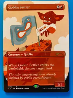 MTG 1x Goblin Settler # 1076 Secret Lair Drop Magic the Gathering Card x1 NM - Image 1