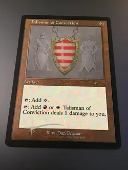 MTG Secret Lair #1060 Talisman of Conviction Retro Frame Etched Foil NM - Image 1
