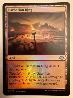 MTG Barbarian Ring FOIL #0299 Modern Horizons 3 MH3 Rare Land - Image 1