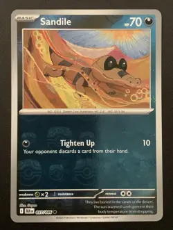Sandile 057/086 - MasterBall Reverse Holo - Black Bolt - Pokemon TCG - Image 1