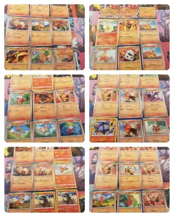 Pokemon TCG Common Uncommon Fire Types Lot Charmander Magmar - Image 1