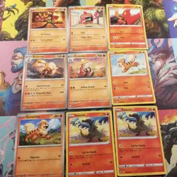 Pokemon TCG Common Uncommon Fire Types Lot Charmander Magmar - Image 3