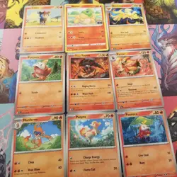 Pokemon TCG Common Uncommon Fire Types Lot Charmander Magmar - Image 4