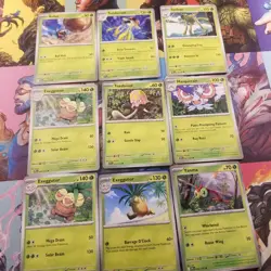 Pokemon TCG Mix Rarity Grass Type Pokemon Bulbasaur Celebi Scyther - Image 4