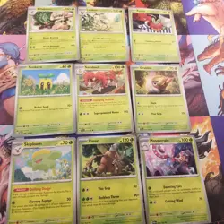 Pokemon TCG Mix Rarity Grass Type Pokemon Bulbasaur Celebi Scyther - Image 5