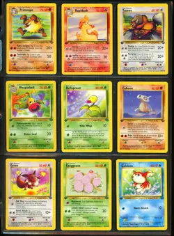 1999 Pokemon 1ST EDITION Jungle Set NEAR COMPLETE Non Holo UNCOMMON COMMON Cards - Image 3