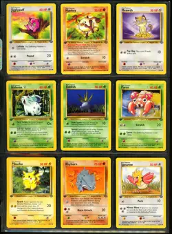 1999 Pokemon 1ST EDITION Jungle Set NEAR COMPLETE Non Holo UNCOMMON COMMON Cards - Image 4
