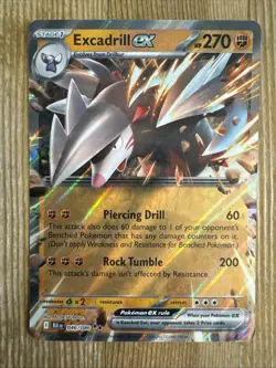 Excadrill ex 046/086 Double Rare - Pokemon TCG Black Bolt - NM - Image 1