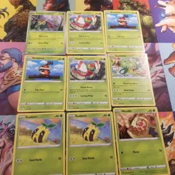 Pokemon TCG Grass Types Lot Scyther Yanma Shaymin - Image 5