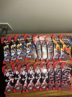 18 PACKS Destined Rivals 18x Booster Sleeved Hanger Packs Pokemon - Image 1