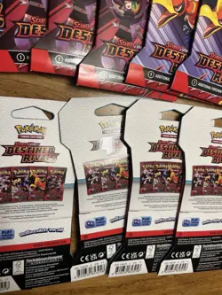 18 PACKS Destined Rivals 18x Booster Sleeved Hanger Packs Pokemon - Image 3