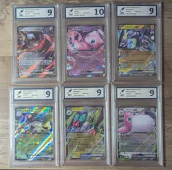 6 x POKEMON GRADED BUNDLE ALL ULTRA RARE V EX - RKT GRADED - Image 1