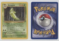 Metapod Pokemon Base Set #54 1999 12hh - Image 3