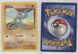 Machop Pokemon Base Set #52 1999 12hh - Image 3