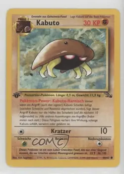 Kabuto German 1st Ed. Pokemon Fossil #50 1999 15fy - Image 1