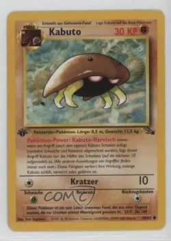 Kabuto German 1st Ed. Pokemon Fossil #50 1999 15fy - Image 1