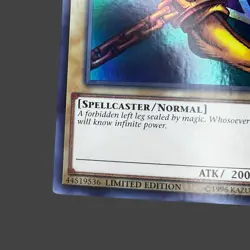 Yugioh! Left Leg of the Forbidden One - The Lost Art Promotion LART-EN003 - Image 5