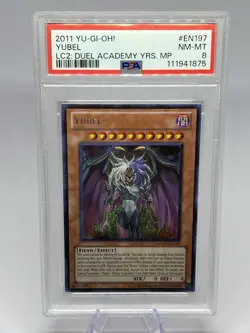Yugioh PSA 8 Yubel LCGX-EN197 Secret Rare Unlimited NM - Image 1