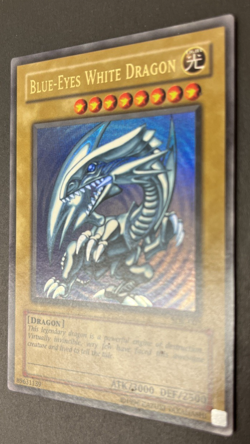 2002 Yugioh Yu-Gi-Oh Card Blue Eyes White Dragon SDK-001 ULTRA RARE LP - Image 4