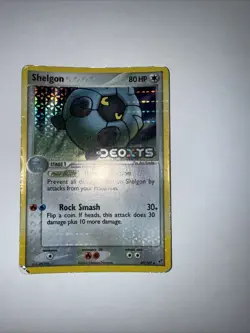 Shelgon 45/107 EX Deoxys Reverse Holo Stamped Pokemon Card HP/DAMAGED - Image 1