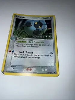 Shelgon 45/107 EX Deoxys Reverse Holo Stamped Pokemon Card HP/DAMAGED - Image 2