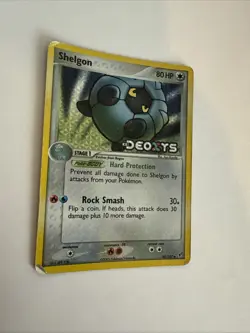 Shelgon 45/107 EX Deoxys Reverse Holo Stamped Pokemon Card HP/DAMAGED - Image 3
