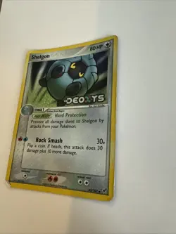 Shelgon 45/107 EX Deoxys Reverse Holo Stamped Pokemon Card HP/DAMAGED - Image 4