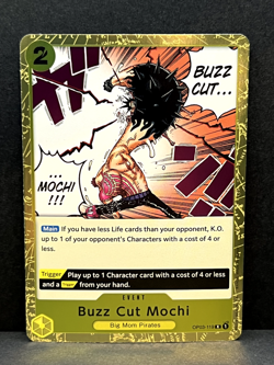 Buzz Cut Mochi OP03-119/155 One Piece Card Game Pillars of Strength NM FOIL - Image 1