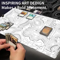 Card Playmat 70 x 40 cm Kanagawa Surfing Game Mats Tabletop Magic for MTG Car... - Image 3