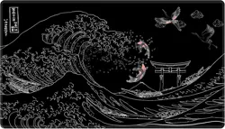 Card Playmat 70 x 40 cm Kanagawa Surfing Game Mats Tabletop Magic for MTG Car... - Image 2