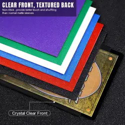 600CT MTG Card Sleeves, Clear Front Textured Back Card Sleeves Deck Card Prot... - Image 3