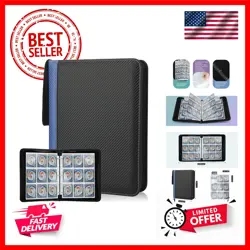 9 Pockets with Sleeves Card Organizer, 900 Double Sided Pocket PU Card Collec... - Image 1