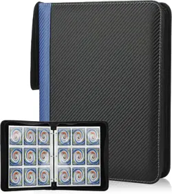 9 Pockets with Sleeves Card Organizer, 900 Double Sided Pocket PU Card Collec... - Image 2