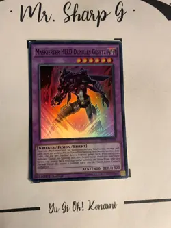 MASKIERTER HELD DUNKLES GESETZ - 1. AUFLAGE SDHS-DE044 DE Yu-Gi-Oh! CARD HOLO - Image 2