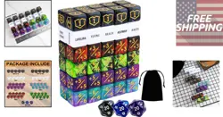 63-Piece MTG Dice Counter Set with Velvet Bag - Perfect for Magic The Gathering - Image 2