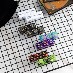 63-Piece MTG Dice Counter Set with Velvet Bag - Perfect for Magic The Gathering - Image 4