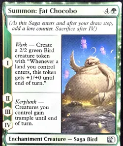 Summon: Fat Chocobo - Reg - MTG - Final Fantasy - FIN - 0202 - COMMON ~ NM - Image 1