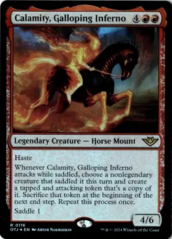 Calamity, Galloping Inferno Foil Outlaws of Thunder Junction 116 NM MTG - Image 1