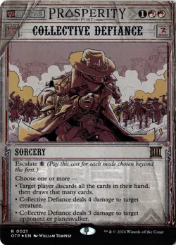 Collective Defiance Foil Outlaws of Thunder Junction: Breaking News 21 NM MTG - Image 1