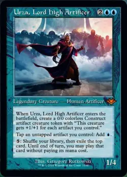 MTG English Urza, Lord High Artificer NM Foil Modern Horizons 1 Retro Frames - Image 1