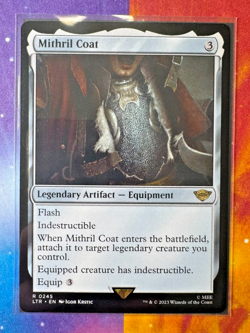 Mithril Coat MTG LotR Legendary Equipment Universes Beyond Nexum Cards - Image 1