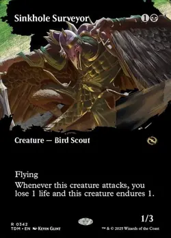 Sinkhole Surveyor Foil Borderless TDM 342 Rare MTG - Image 1