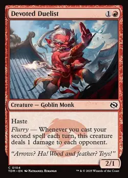Devoted Duelist Foil TDM 104 Common MTG - Image 1