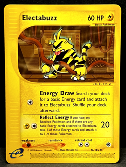 Pokemon TCG Electabuzz 76/165 Expedition Uncommon Non-Holo - NM/LP - Image 1