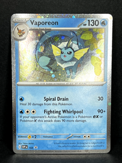 Vaporeon SVP 169 Prismatic Evolutions Cosmo Holo Promo Pokemon TCG - NM - Image 1