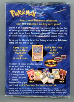 Pokemon Base Set Unlimited Sealed 2 Player Starter Deck WOTC 1999 - Image 2